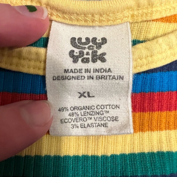 Lucy and Yak Josey Cropped Vest/Tank Top - Picture 3 of 3